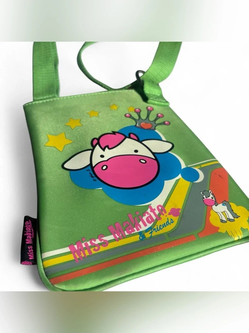 Y2K Rare Miss Makiko & Friends Kawaii Cow Crossbody Bag